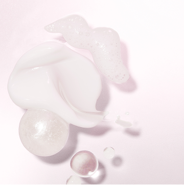 Texture rubs of all four products in the Mary Kay Skin Care line